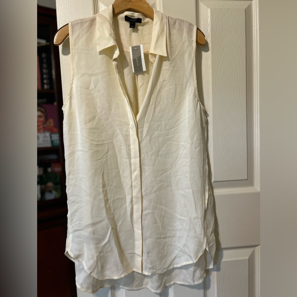 J crew silk tunic
